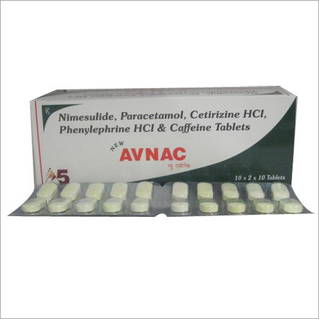 Nimesulide, Paracetamol, Cetrizine & Caffeine