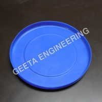 Plastic Moulding Components - Polypropylene, 12 Inches Diameter, Glossy Blue Finish | Round Shape, 0.25 Inches Thick, Lightweight 0.5 Lbs