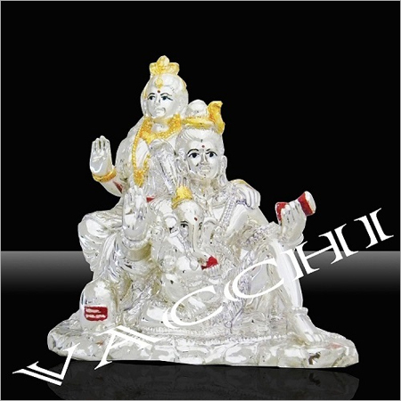 Silver Plated Shiv Pariwati