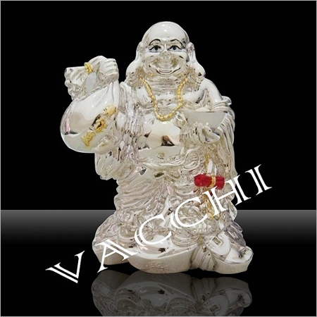Silver Plated Laughing Budha