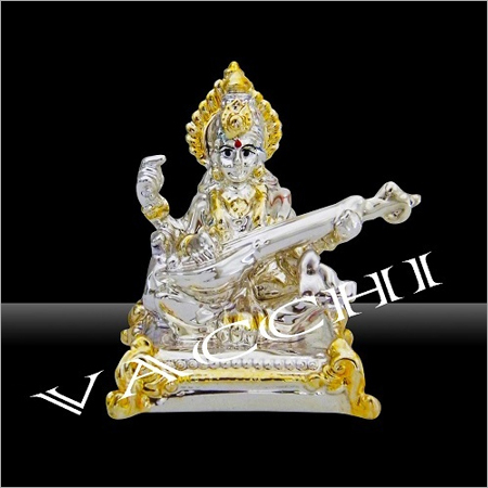 Silver Plated Saraswati Ji