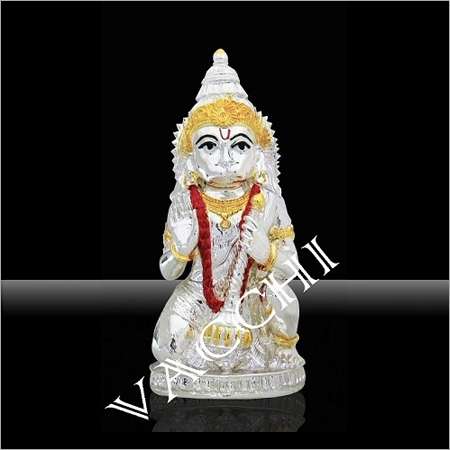 Silver Plated Hanuman Idol