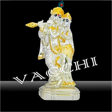 Silver Plated Radha Krishna