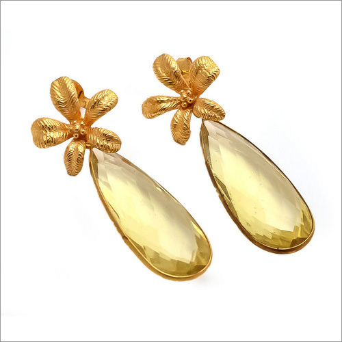Lemon Topaz Gemstone Earrings
