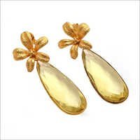 Lemon Topaz Gemstone Earrings