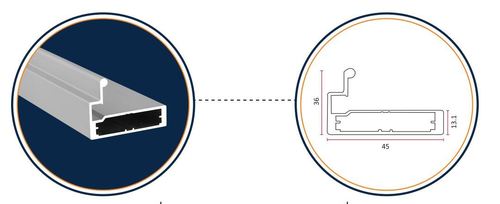 Aluminium Shutter Profile VAP - 45