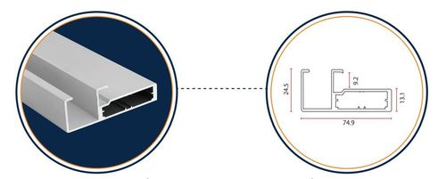 Aluminium Shutter Profile VAP - 47