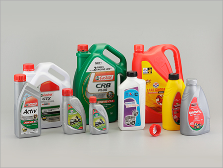 Auto lube HDPE Containers with I.S. Caps