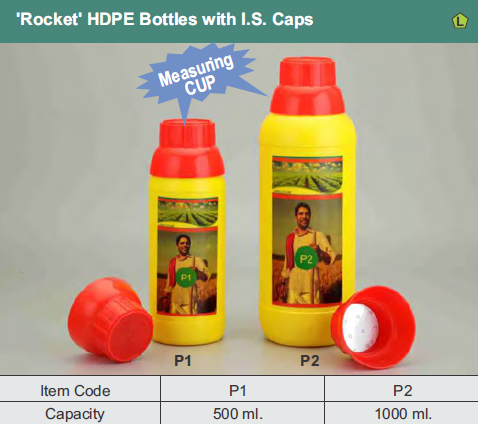 Empty Rocket Shape 100 ml Pesticide Bottle