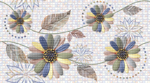 Full HD Digital Glass wall tiles 