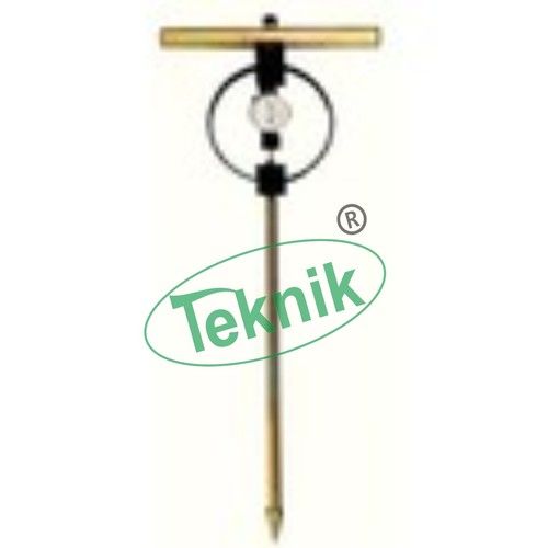 Proving Ring Penetrometer - Cast Aluminum 30 Degree Cone, 12 lb. Lightweight Design for Soil Testing Applications - 250 lb. Capacity with Brake Type Dial Indicator