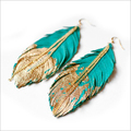 Colourful Feather Earring