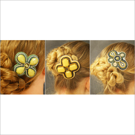 Yellow Flower Hair Clip