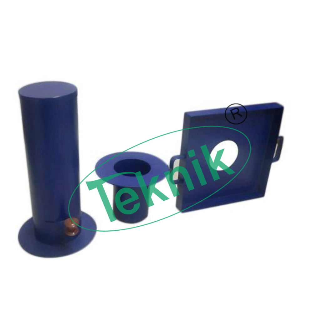 Sand Pouring Cylinder - Small Size, 3 Litre Capacity, Includes Funnel & Shutter, Metal Tray 30cm x 30cm x 4cm , Ideal for Soil Density Testing