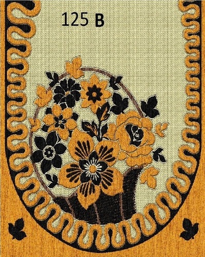 CHENILLE AND JUTE SOFA PANEL - 23x27 Inches, Multi-Design & Color Variants | Rectangular Shape, Printed Pattern, Decorative Use for Home & Hotel
