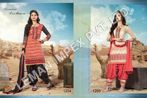 Salwar Suit - Cotton Blend, Size S-XL, 54 Inches, Orange | Elegant Design, Soft Fabric, Comfortable Fit, Durable Material, Perfect Stitching