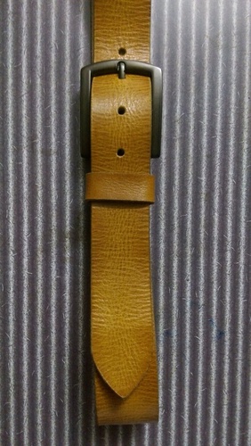Harness leather belt