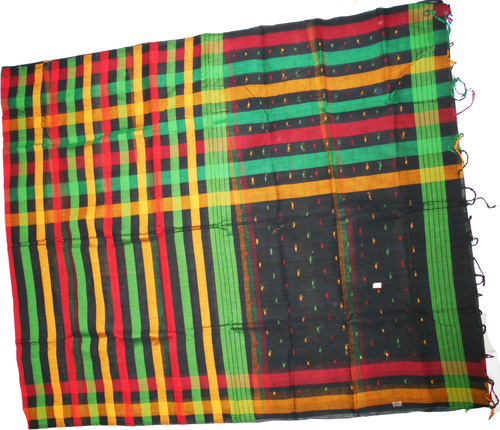 Bengal Handloom Black Cotton Saree