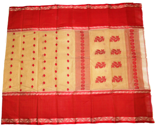 Handloom Maha Par Pure Cotton Saree