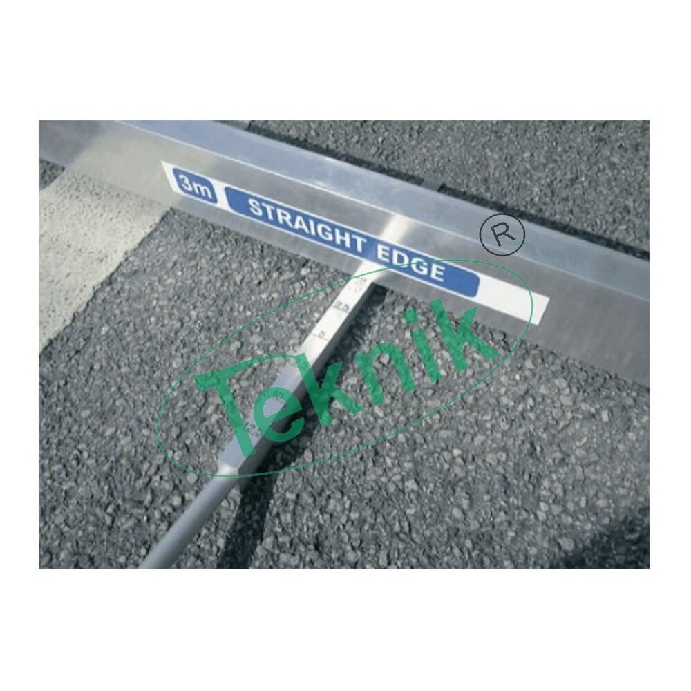 Straight Edge with Graduated Wedge - Lightweight Aluminium, 3 Metre Length | Measures Surface Evenness, Includes Optional Incremented Wedges