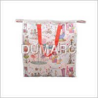 Non Woven Zipper Bag - Non Woven Material, Various Sizes, Vibrant Colors | Eco-friendly, High Tear Strength, Moisture Protection, Silk Printed Design With Handle