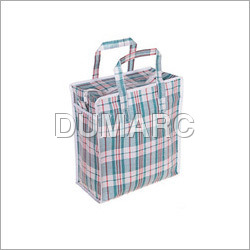 Shopping Zipper Bag - Durable Fabric Spacious Design with Handle | Attractive Prints Smoothly Finished Ideal for Vegetables and Grocery Items