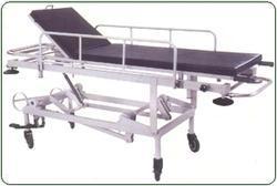 EMERGENCY RECOVERY TROLLY - Steel Tube, 210x65-95 cm, X-ray Compatible | Height Adjustable, Trendelenburg, Oxygen Cage, Storage Tray, Caster Brakes