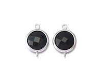 Black onyx Gemstone Connector