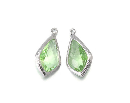 Green Amethyst Gemstone Connector Weight: 10-20 Grams (G)