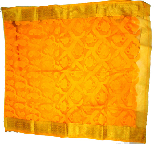 Handloom Silk And Cotton Jamdani Saree