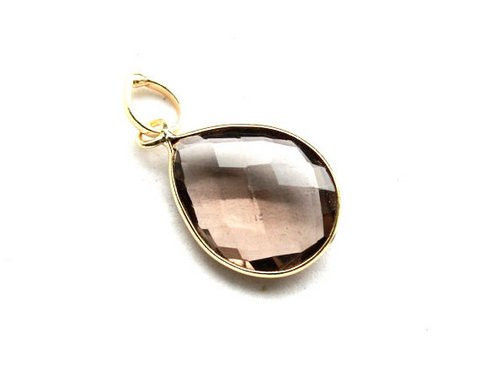 Pear Smoky Topaz Gemstone Pendants