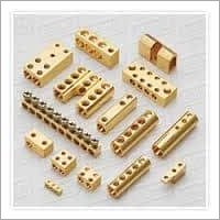 Brass Terminal Connectors - Free Cutting Brass, Custom Sizes Available, Golden Color, Well Finished With Nickel And Tin Plating, Warranty Included
