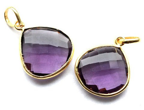 Pear Amethyst Gemstone Pendant