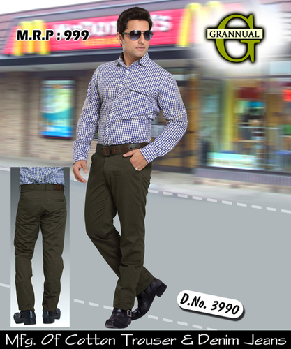 Cotton Regular Fit Trousers
