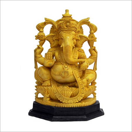 Wooden Ganesha Sculptures