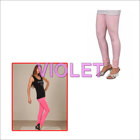 Women Pink Churidar Leggings