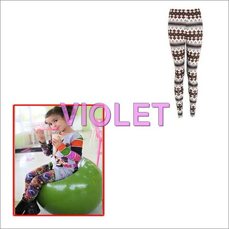 Colored Girls Knitted Leggings