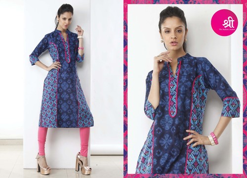 Printed Casual Girls Kurtis