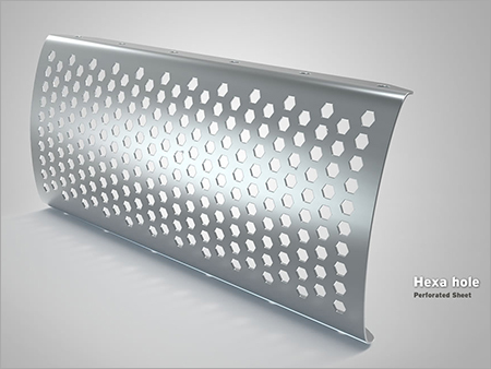 Hexagonal Hole Perforated Sheet