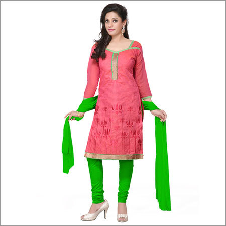 Heavy Pink Churidar Salwar Kameez