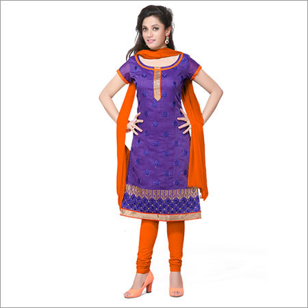 Beautiful Purple Churidar Salwar Kameez