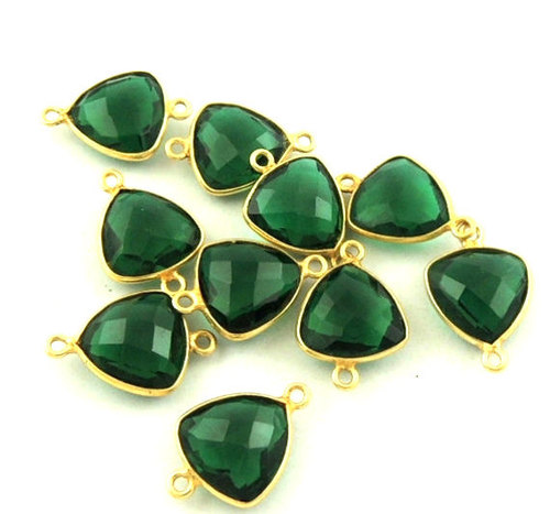 Dyed Emerald Gemstone Connectors Weight: 5-10 Grams (G)