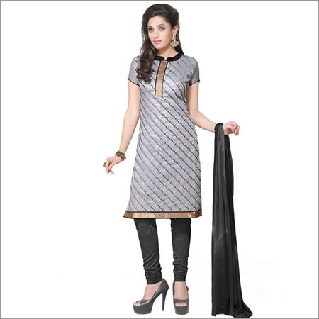 Dynammic Grey Churidar Salwar Kameez