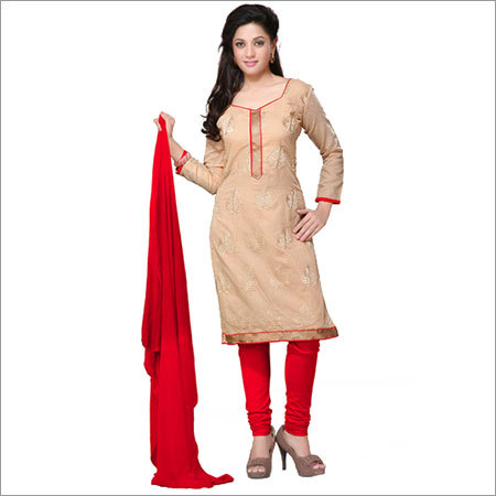 Amazing Beige Churidar Salwar Kameez