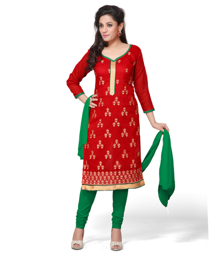 Dreamy Red Churidar Salwar Kameez