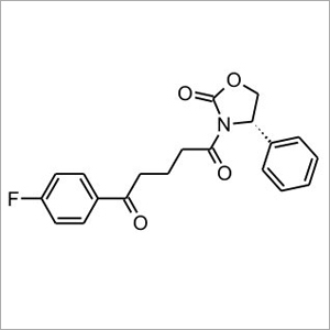 1-(4-Fluorophenyl)-5-(2-oxo-(4S)-4-phenyloxazolidin-3-yl)pentane-1,5-dione - White Solid, CAS 1234567-89-0 | High Purity, Research Grade, Customizable