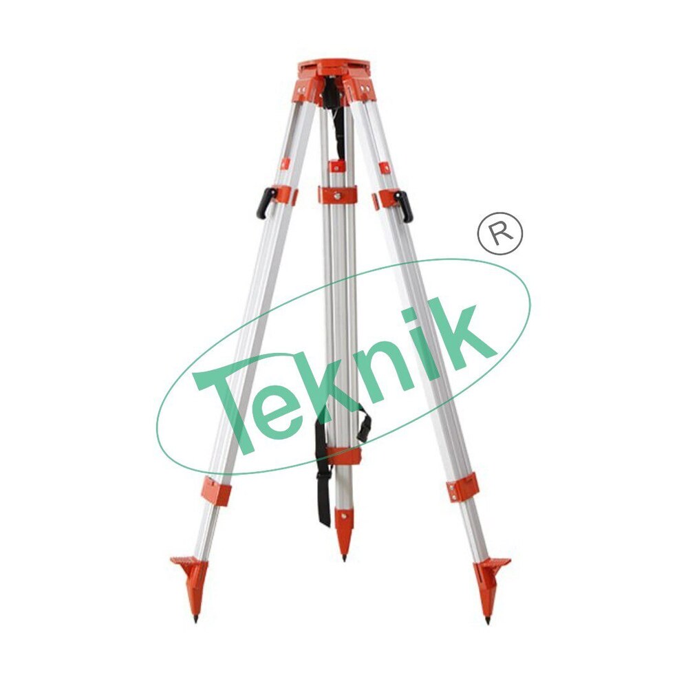 Tripod Stand - Steel Pipe & Aluminium Body, 4 Meter Telescopic 3 PCS, Graduated in Meters/Centimeters/Millimeters, Canvas Cover with Black Strips