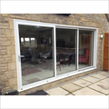 Aluminium Sliding Door - Color: White