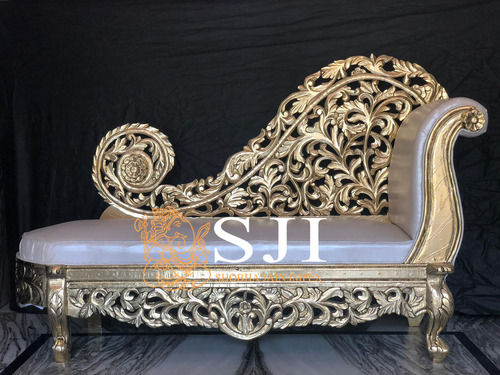 White Golden Carving Sofa