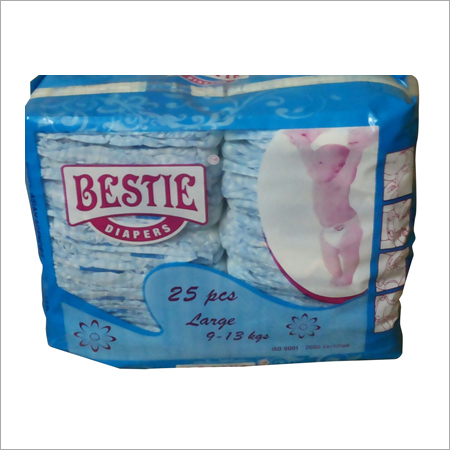 Diapers - Non-Woven Fabrics, 25cm x 15cm, 3 Layers | Soft, Absorbent, Comfortable, Leakproof, Breathable